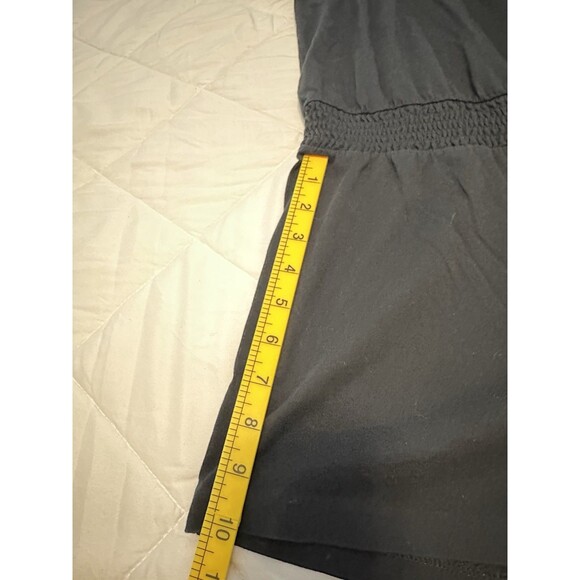 J. Crew Factory Smocked Black Short Sleeve Romper S - Picture 11 of 14
